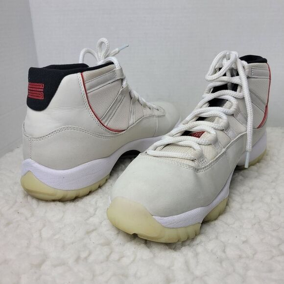 Nike Air Jordan 11 Retro Men's Size 11 Platinum Tint Red 2018 (378037-016) - Picture 5 of 12